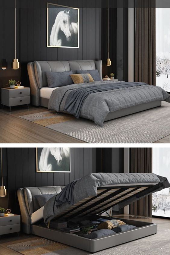 Leather Bed LB44